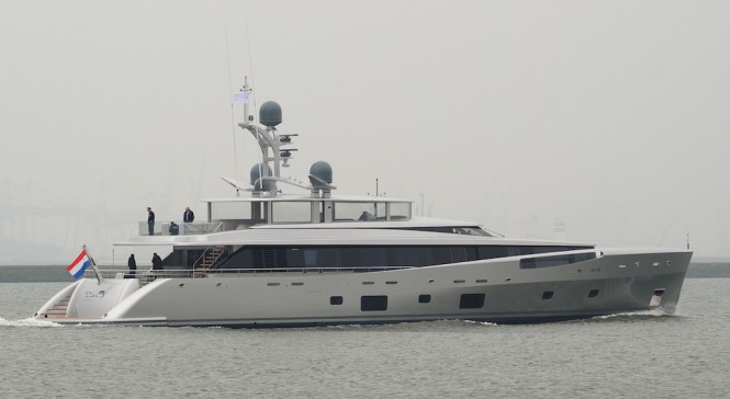 46m Feadship yacht COMO during sea trials - Photo by Kees Torn