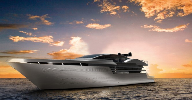 65m mega yacht Atlantic concept by Raphael Laloux