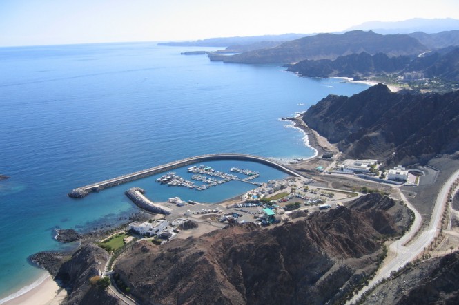 Aerial view of Marina Bandar Al-Rowdha Aerial view of Marina Bandar Al-Rowdha