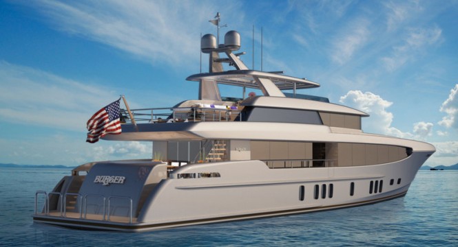 Burger 112 RPH Yacht Concept - aft view
