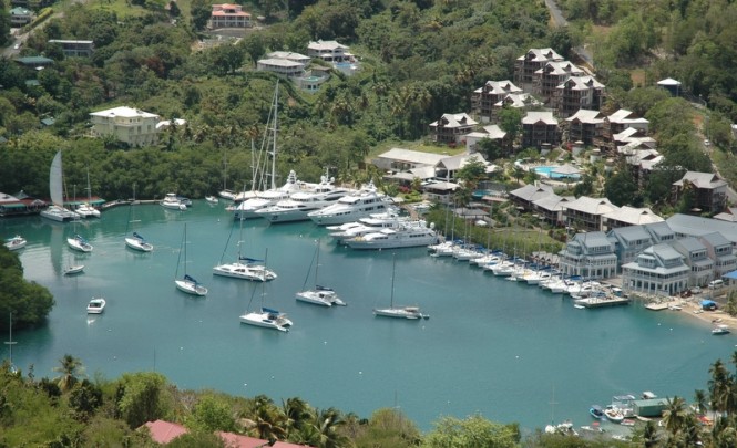 Capella Marigot Bay Resort and Marina in the fabulous Caribbean yacht charter location - Saint Lucia