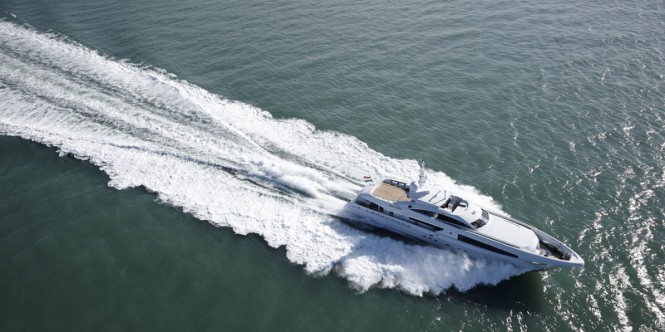 Galatea superyacht undergoing sea trials - Photo by Dick Holthuis Galatea superyacht undergoing sea trials - Photo by Dick Holthuis