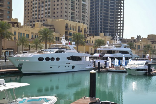 Gulf Craft superyachts at The Pearl Qatar