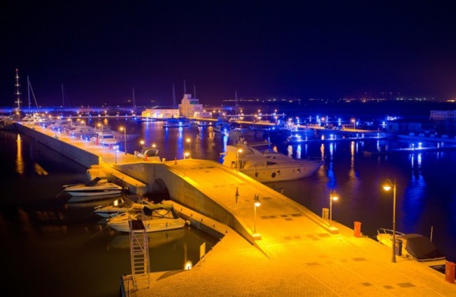 Limassol Marina by night