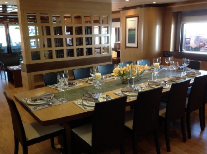 Luxury yacht LADY CHRISTING - Dining Room