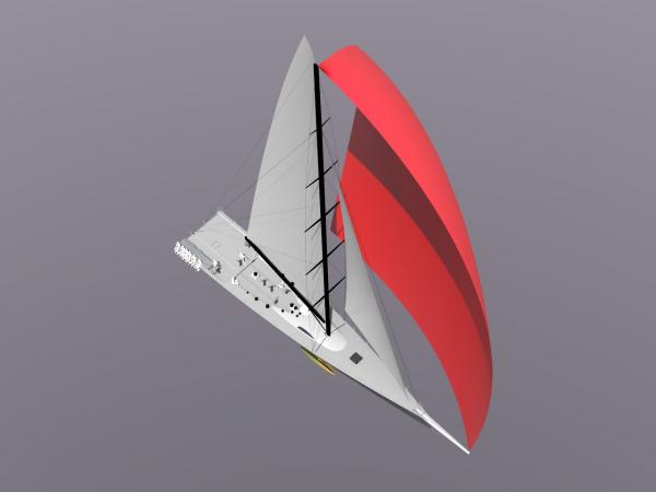 Luxury yacht Rio 100 from above - Image courtesy of Brett Bakewell-White