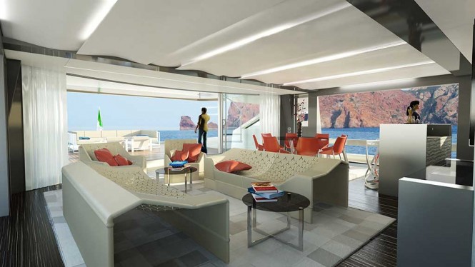 Luxury yacht Wider 165 - Upper deck