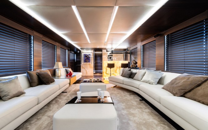 Luxury yacht Zahraa - Main Saloon - Photo by AA Photodesign