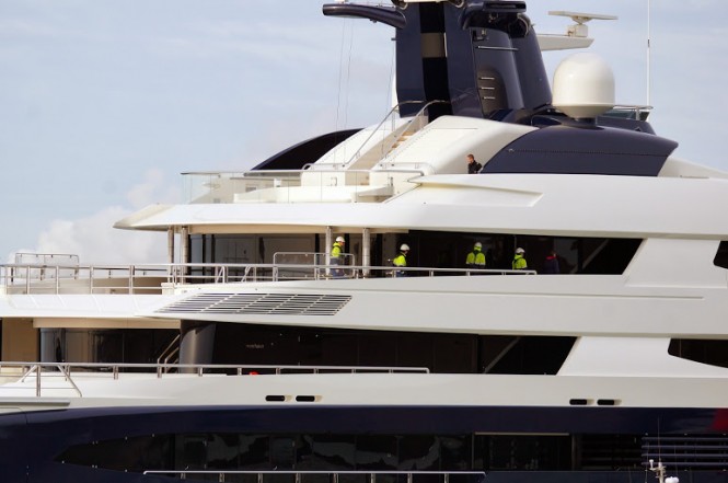 Mega yacht Y709 built by Oceanco - Photo by Kees Torn