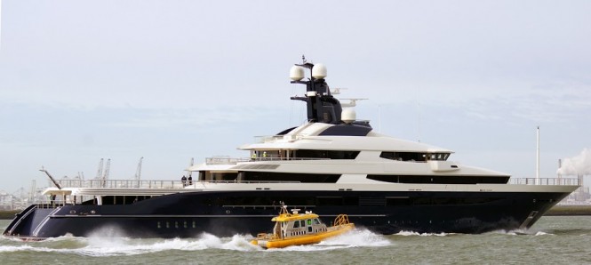 Mega yacht Y709 by Oceanco - Photo by Kees Torn