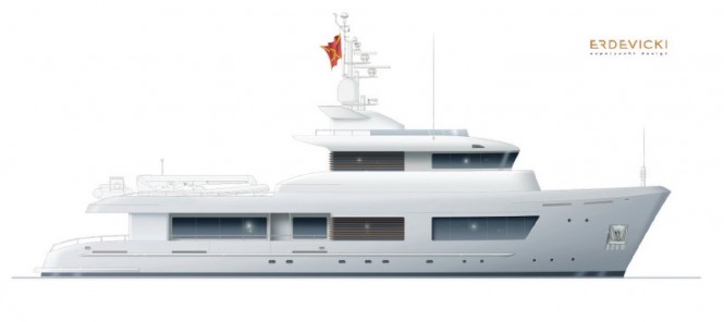 Modernised 125ft Explorer Yacht Design by ERDEVICKI superyacht design