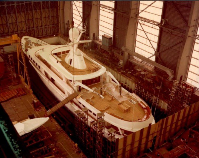 Motor yacht Lady Georgina under construction