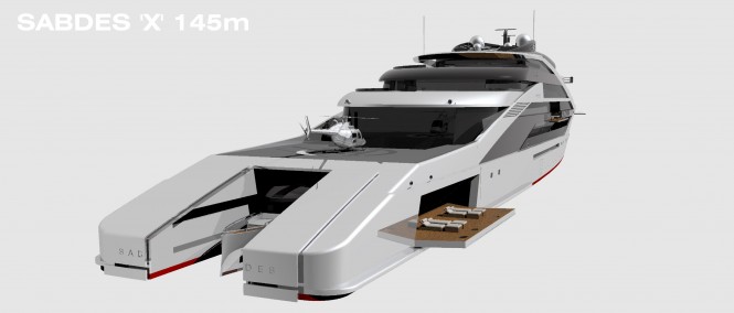 Motor yacht 'Project X' - aft view