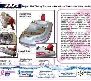 Auction of AB Inflatables Nautilus 12 DLX superyacht tender raises $20,000 for Cancer Society