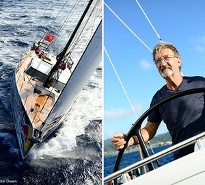 Video message from Eddie Jordan from aboard his Oyster 885 Yacht LUSH to Rob Humphreys