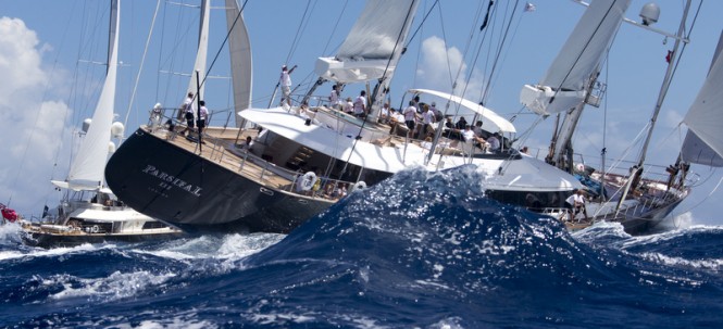 PERINI NAVI superyacht Parsifal III at St Barth Bucket - Photo by Carlo Borlenghi