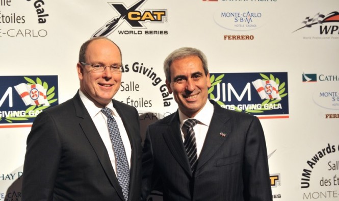 Prince Albert II and UIM President Dr. Raffaele Chiulli Prince Albert II and UIM President Dr. Raffaele Chiulli