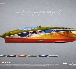 Marketing campaign for new Wider 32' yacht tender released by Wider Yachts