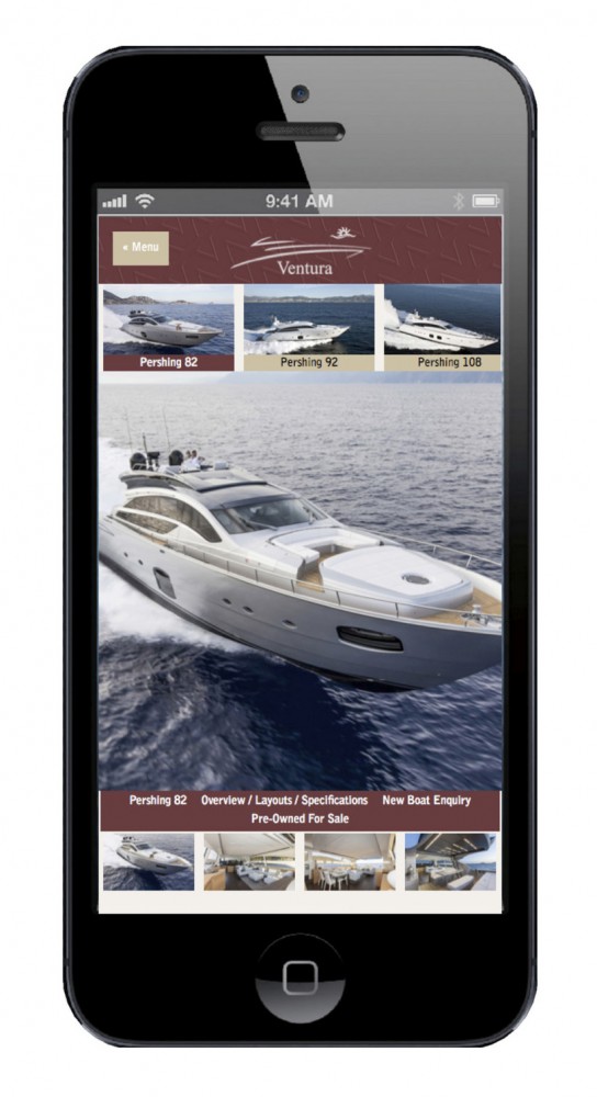 Ventura UK award-winning website on iPhone scaled
