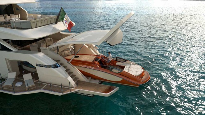 Wider 165 Yacht with Wider 32 yacht tender Wider 165 Yacht with Wider 32 yacht tender