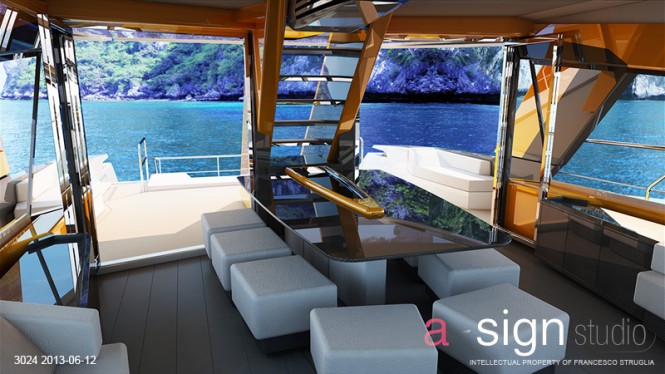 24m Planing Motor Yacht 'PROJECT 3024' by Francesco Struglia from A-Sign Studio