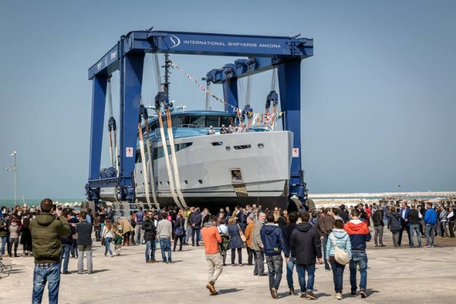 43m Granturismo superyacht PHILMI by ISA Yachts at launch