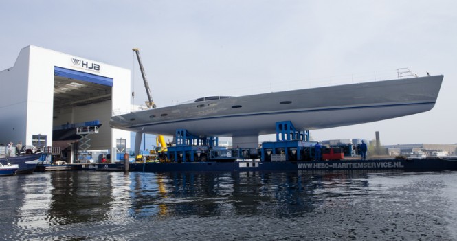 45m Holland Jachtbouw superyacht Heureka at launch