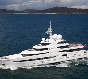Refit of luxury expedition mega yacht NAIA (ex Pegaso) at Freire Shipyard