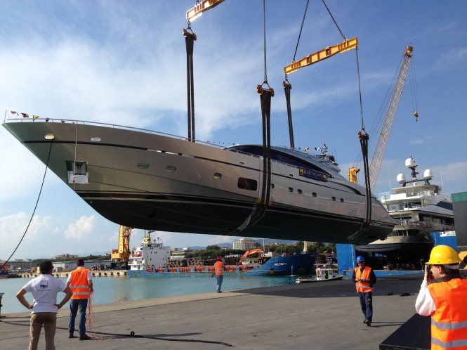 AB116 yacht by  Fipa Group at launch