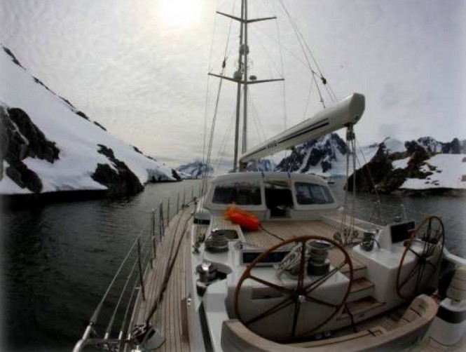 Aboard luxury sailing yacht Vivid