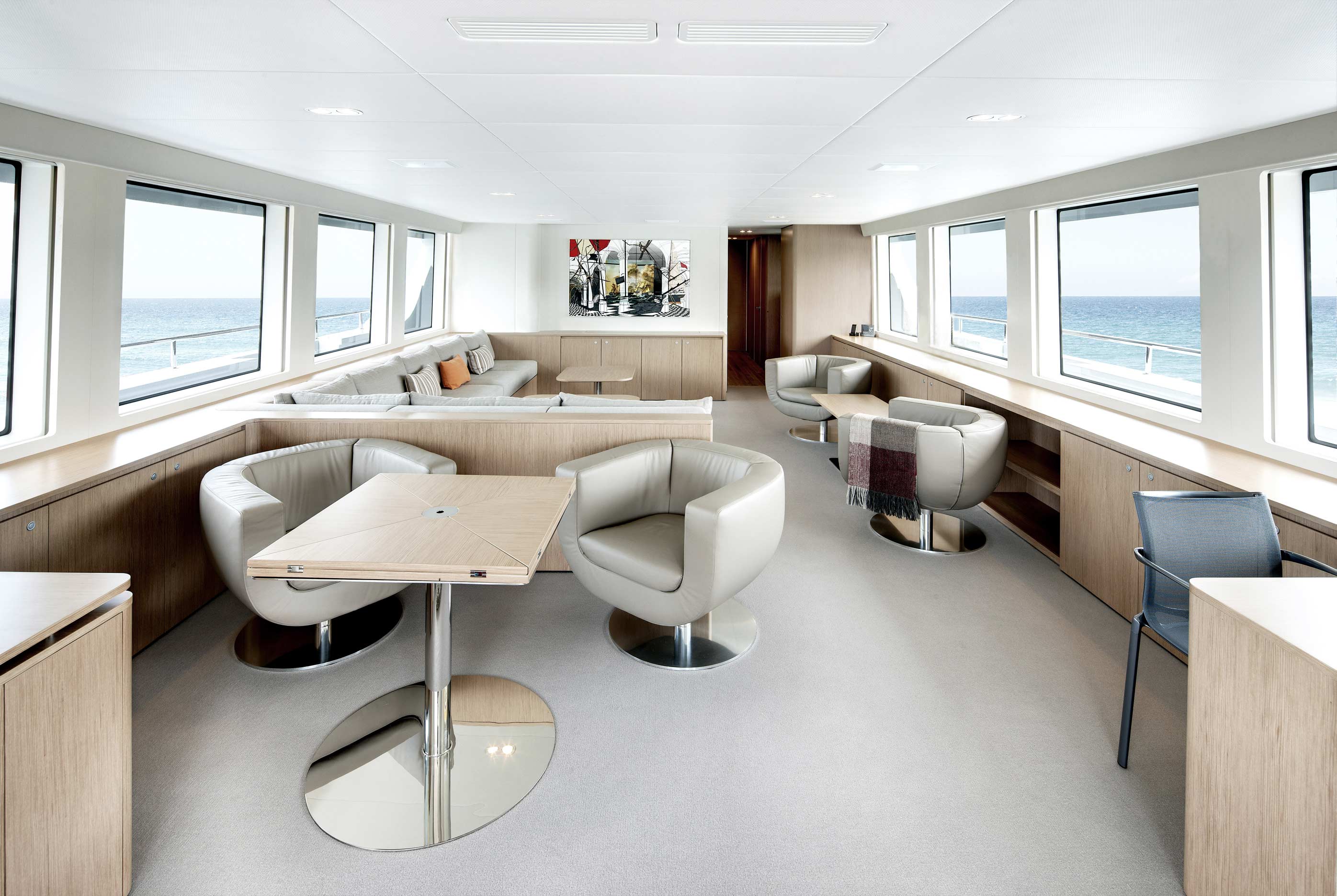 black pearl sailing yacht interior