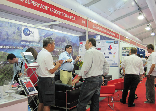 Booth of APSA at Singapore Yacht Show