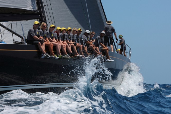 The Frers 94, Bristolian skippered by John Burnie - Credit: Tim Wright/Photoaction.com