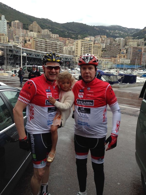 COCC Prince Albert and Steve Crowe with daughter