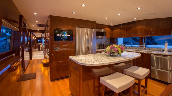 Carbon Copy superyacht - Galley - Photo by Suki Finnerty