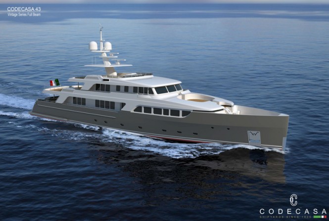 Codecasa 43 Full Beam - Vintage Series superyacht Hull F76