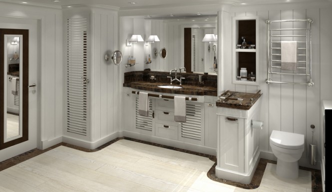 FOREVER ONE Yacht - Her Bathroom