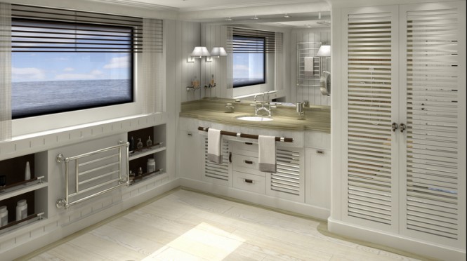 FOREVER ONE Yacht - His Bathroom