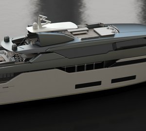 Interior rendering of 55m FEBO yacht concept by Zuccon SuperYacht Design