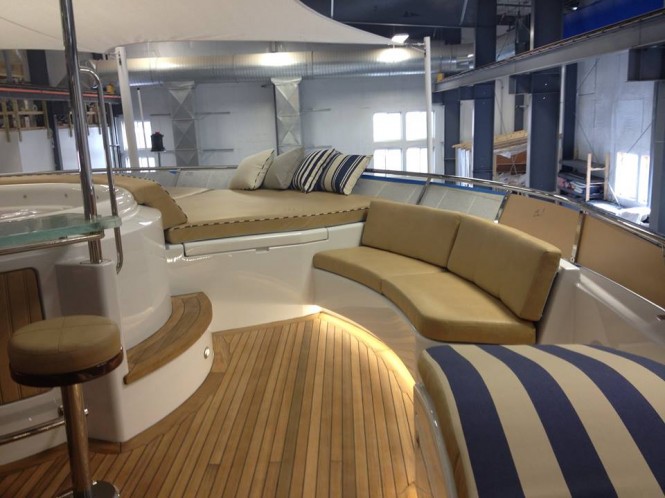 Luxury yacht Magic - Sundeck - Image credit to Front Street Shipyard
