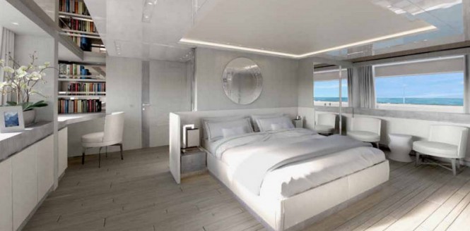 Luxury yacht SD126-40 Owners Cabin