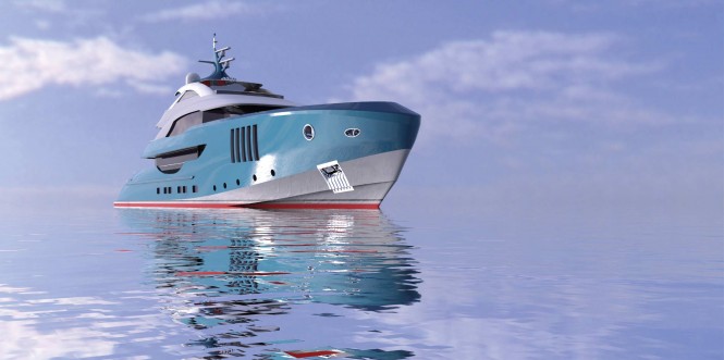 Luxury yacht Squalo Bianco - front view