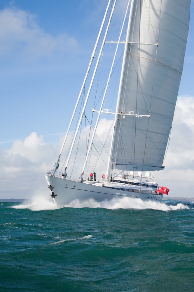 M5 yacht  - Sail Trials Pendennis - Andrew Wright Photography