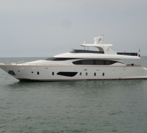 Maiora 27 motor yacht ANTARAH on display at Antibes Yacht Show 2014