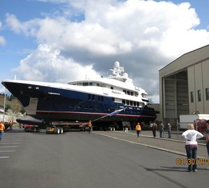 Launch of 50m Custom Series Yacht D’NATALIN IV by Christensen Shipyards