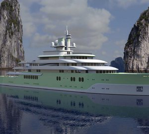 New 120m mega yacht MAZU concept by Matthew Trustam Design
