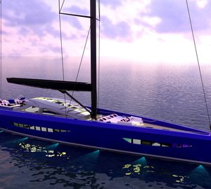 New 35m sailing yacht SHUAIRAN concept by Pannone Architetti
