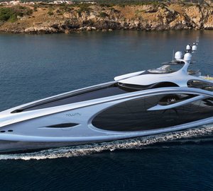 New 90m mega yacht NOUVEAU concept by Andy Waugh