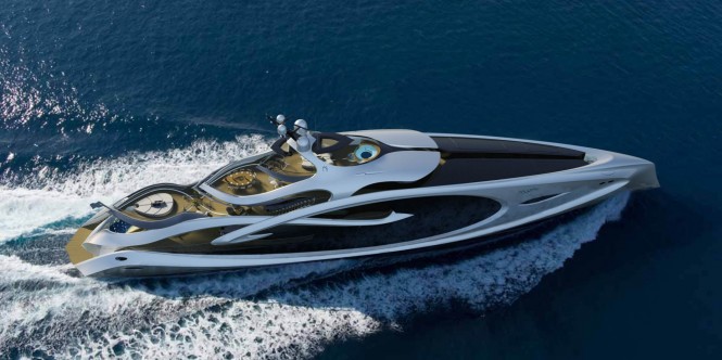 Nouveau Yacht Concept from above