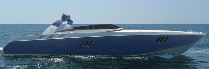 OTAM 80 Millennium OPEN Yacht in blue